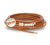 Lapp 10m Câble H07V-K 10 mm² Brun - Fil de Câblage Souple Monoconducteur | Fil en cuivre nu classe 5 pour armoires électriques et machines. Gaine PVC résistante, certifiée HAR et norme IEC 60228.