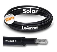 20m de faisceau de câbles solaires 4mm² Lapp H1Z2Z2-K 1X4mm WH/BK Conducteur unique TOP