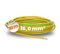 Lapp 4520006 H07V-K Câble de Terre Vert/Jaune - Conducteur de Protection 16 mm² - Câble Flexible en PVC pour Câblage Électrique