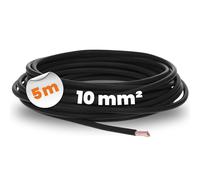 Lapp 4520015 Câble H07V-K 10 mm² Fil Unique Flexible en PVC, Noir, 5 m | Fil simple en PVC, cuivre fin VDE 0295, pour armoires électriques, machines et appareils, 5 mètres de fil de commutation
