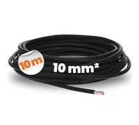 Lapp 4520015 H07V-K 10 mm² Câble de Câblage Souple en PVC, Noir, 10 m | Fil de cuivre nu pour armoire électrique et luminaire, conducteur toronné classe 5, conforme IEC 60228 et VDE 0295.