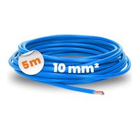 Lapp 4520025 PVC Ligne à fil unique H07V-K 10 mm² bleu 5 mètres