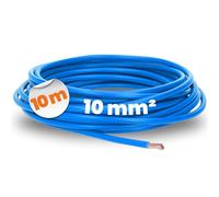 10 mètres Lapp 4520025 H07V-K 10 mm² bleu I Câble de câblage I Conducteur I Monoconducteur PVC I Toron 10mm2 I Câblage
