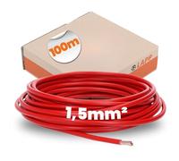 Lapp 4520041 H07V-K 1,5 mm² - Câble de Câblage Flexible en PVC - 100m Rouge | Fil de cuivre monoconducteur pour armoires électriques et luminaires. Installation en conduits ou canaux fermés.
