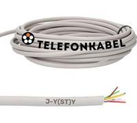 Lapp 50 mètres 1591301 Câble téléphonique 2x2x0,6 mm J-Y(ST) Y Ligne téléphonique 2x2x0,6 blindée I Ligne de télécommunication I Ligne de sonnerie I Fil de sonnerie 4 fils I Câble d'alarme