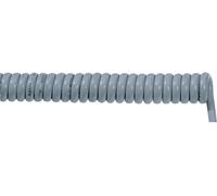 LAPP 73220353 Câble spiralé UNITRONIC® SPIRAL LiF2Y11Y 400 mm / 1600 mm 4 x 0.25 mm² gris 1 pc(s)