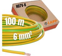 Lapp Litze, 6.00 mm², grün/gelb Kupferlitze blank, feindrähtig PVC (4520004/100)