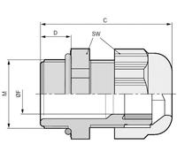 LAPP SKINTOP® KR-M 32X1,5 ATEX PLUS BU 54115445 M32 Polyamide bleu (RAL 5015) 25 pc(s)