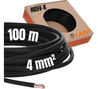 Lapp toron, 4.00 mm², noir toron de cuivre nu, fils fins PVC (4520013/100)