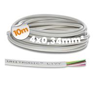 Lapp 0028404 LiYY Câble de commande 10 m 4 x 0,34 mm² I Câble de données 4 fils I Câble d'extension LED I Câble à souder pour carte I Câble de données I Câble de signal