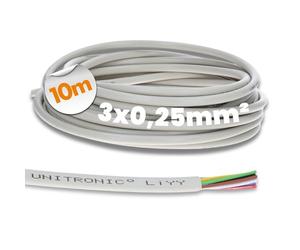 Lapp Unitronic LiYY - Câble de Signal 3 x 0,25 mm² - Commande - 500m | Câble de commande multiconducteur flexible pour installations de calcul, appareils de réglage et systèmes de mesure