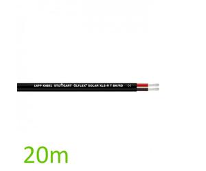 LappKabel 10m Bund Lapp ÖLFLEX SOLAR XLS-R T 2X2,5mm² BK/RD Câble solaire jumelé