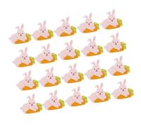 LAPYAPPE 100pièces Cartes Papier Cadeau Lapin avec Carotte Décoration Emballage Sucette DIY pour Fête Anniversaire Garçon Accessoires Festifs