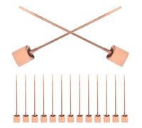 LAPYAPPE 15 Pièces Cuillère à Cocktail de Pelle en Acier Inoxydable, Légère et Facile à Nettoyer, Manche Long pour Mélanger Boissons Lors de Pique-niques en Extérieur