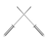 LAPYAPPE 2pièces Bâton Aiguisage Acier Inoxydable Affûteur Manuel Pratique pour Couteaux de Cuisine Surface Large pour Affûtage Rapide et Outil Professionnel pour Chef et Usage Domestique