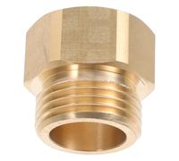 LAPYAPPE Adaptateur de Tuyau en Laiton pour Robinet 1-1/16 Pouces Filetage Fin vers 3/4ght Joint, Installation Facile et Remplacement Rapide pour Arrosage Jardin