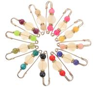 LAPYAPPE Broche Épingle de Sûreté Alliage 12 Pièces Clip de Pull Cardigan pour Fastening Clothing et Daily Wearing Couleur Aléatoire