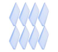 LAPYAPPE Cales de Nivellement pour Meubles 8 Pièces en PVC Blanc | Stabilisent les Bases Irrégulières, Protègent les Sols, Usage Domestique pour Bibliothèque et Cadre de Lit
