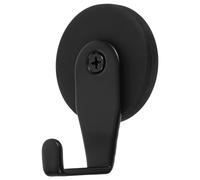 LAPYAPPE Crochet Magnétique Noir Petit Angle Droit 53g, Cintre Robuste pour Couronne, Support Aimanté pour Réfrigérateur Cuisine, Crochet Suspendu Polyvalent pour Salle de Bain et