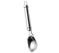 LAPYAPPE Cuillère à Glace Cuillère à Dessert Professionnelle Argentée en Acier Inoxydable 304 en Ambiance Estivale pour Boule de Glace, pour Bar et Restaurant