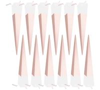 LAPYAPPE Emballages Bouquet de Fleurs Manchon Cône Protecteur Lot de 12 en Papier Irisé Rose pour Fleuristes et Boutiques de Fleurs