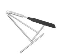 LAPYAPPE Ensemble D'outils à Crêper en Acier Inoxydable 3 Pièces avec Épandeur de Pâte et Spatule Ergonomique pour Pancakes et Crêpes, Réutilisable et Hygiénique, la Cuisine Maison