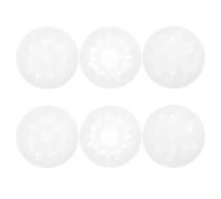 LAPYAPPE Lot de 6 Moules en Silicone Blanc pour Fabrication Artisanale de Bijoux, Moules pour Fleurs Adaptés aux Projets DIY et Création de Colliers et Bracelets