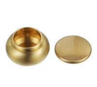 LAPYAPPE Mini Urne Funéraire en Métal Couvercle Hermétique, Boîte de Conservation pour Cendres, Petite Boîte Scellée Multifonctionnelle pour Parfum et Objets Précieux, Design Compact