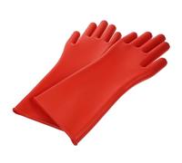 LAPYAPPE Moufles Protection Antidérapante Rouge en Caoutchouc Isolants Légers et Flexibles pour Travaux Électriques Haute Tension pour Électriciens et Travaux en Extérieur