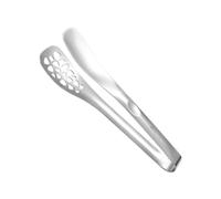 LAPYAPPE Pince à Multifonction en Acier Inoxydable Argenté, Résistante la Chaleur Tête Creuse, Manches Longs et Large, pour Barbecue et Buffet