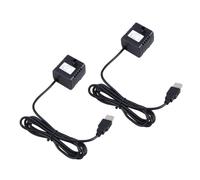 LAPYAPPE Pompe Résine Débit Maximal pour Fontaine Noir en 180l/h à 2pcs, Silencieuse et Basse Consommation, Plastique Eau pour Animaux de Compagnie