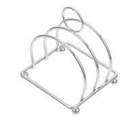 LAPYAPPE Porte- /Grille-Toast en Acier Inoxydable argenté, 2 Fentes, présentoir à toasts, étagère de Rangement pour tranches carrées, Accessoire de Cuisine pour Buffet et Maison