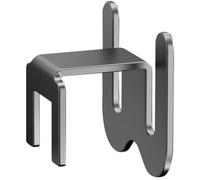 LAPYAPPE Présentoir à Pantoufles Mural en Aluminium Robuste et Gain de Place, Support sans Perçage pour Salle de Bain ou Entrée Design Simple