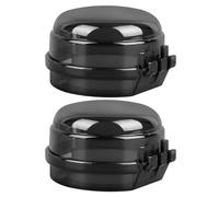 LAPYAPPE Protection pour Boutons de Cuisinière à Gaz 2pcs en Plastique Noir, Facile à Installer et Nettoyer, Sécurité Garçon et Filles Cuisine et Maison