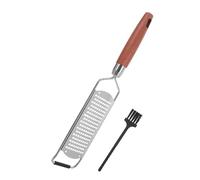 LAPYAPPE Râpe à Fromage Râpe Fine Multifonction en Acier Inoxydable avec Manche en Bois pour Légumes, Fruits et Épices Cuisine