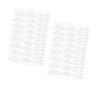 LAPYAPPE Stickers Muraux Nuages Blancs Autocollants Auto-adhésifs en Pvc pour Décoration Chambre D'garçon et Filles et Salle de Bain, Lot de 96 Pièces Créatives de Nuage