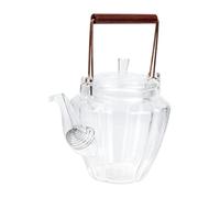 LAPYAPPE Théière Verre Délicate Style Chinois avec Motif Diamant Bouilloire de Table Résistante Haute Température pour Induction Cuisine et Maison