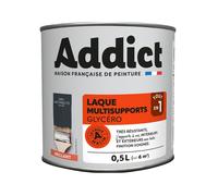 Laque Addict Multi-supports Brillante Gris Anthracite Ral 7016 0,5l - Addict
