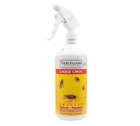 Laque Choc Insecticide Cafards et Punaises 1L EXCELLIUM PROFESSIONNEL | Spray contre les insectes rampants, protection longue durée