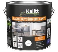 Laque glycéro Brillant Multi-supports 2.5 L - Blanc