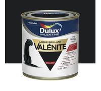 Dulux Valentine Peinture Laque Valénite Glycéro multisupport intérieur-extérieur - Grande résistance pour boiseries et ferronneries - aspect Brillant Noir 0,5 L - 5211241