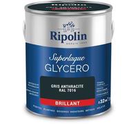 Laque glycéro gris anthracite RAL 7016 brillant - RIPOLIN - 2 L