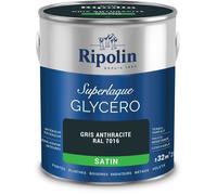 Laque glycéro gris anthracite RAL 7016 satin - RIPOLIN - 2 L