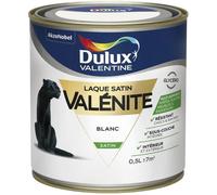 Laque glycéro satinée - DULUX VALENTINE - 0.5 L - Blanc - Haute résistance - Intérieur/Extérieur
