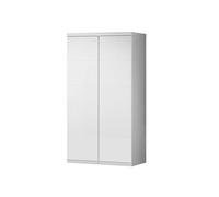 LARA Armoire 2 portes laqué blanc