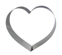 Lares Moule à pâtisserie en Forme de cœur - en Acier Inoxydable - Diamètre : Environ 26 cm - Hauteur : Environ 7 cm - Fabriqué en Allemagne