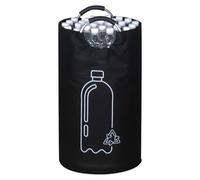 Large Capacity Empty Bottle Storage Basket With Aluminum Handle Wastewater Collector Bag Folding Recycling Bin Pour Le Rangement
