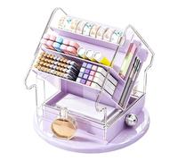 Large Capacity Makeup Organizer - Multi-Compartment Tree-Shaped, Rotating V | Sturdy Acrylic Construction With 360-Degree spining Turntable Base, Tiered Branch Design Adjustable Shelf Slots For Perfumes
