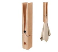 Large Clothespin Towel Holde - Sturdy Large Wood Clips Craft, Bathroom Towel Holder Clips with Spring | Wooden Clothes Pegs, Large Clothespin, Towel Holder for Laundry Room Kitchen Living Room