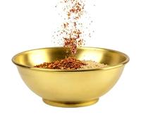 Large Copper Bowl | Mixing Large Salad Storage Containers | Craft And Unique Hammered Texture, Work As Elegant Table Bowls For Gatherings, Serve As Delicate Salad Condiment Art Bowls For Various Food